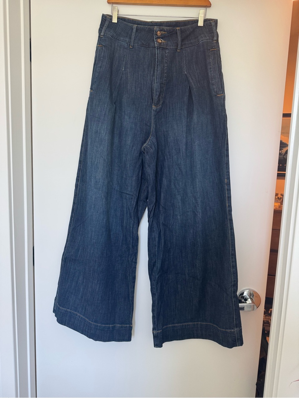 Pilcro Navy and Indigo Denim Jeans
